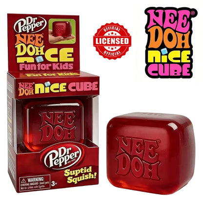 Schylling NeeDoh Ice Cream Cone & Nice Cube Squeeze Fidget Toy Surprise Stress Relief Desktop Ornament Party Gift