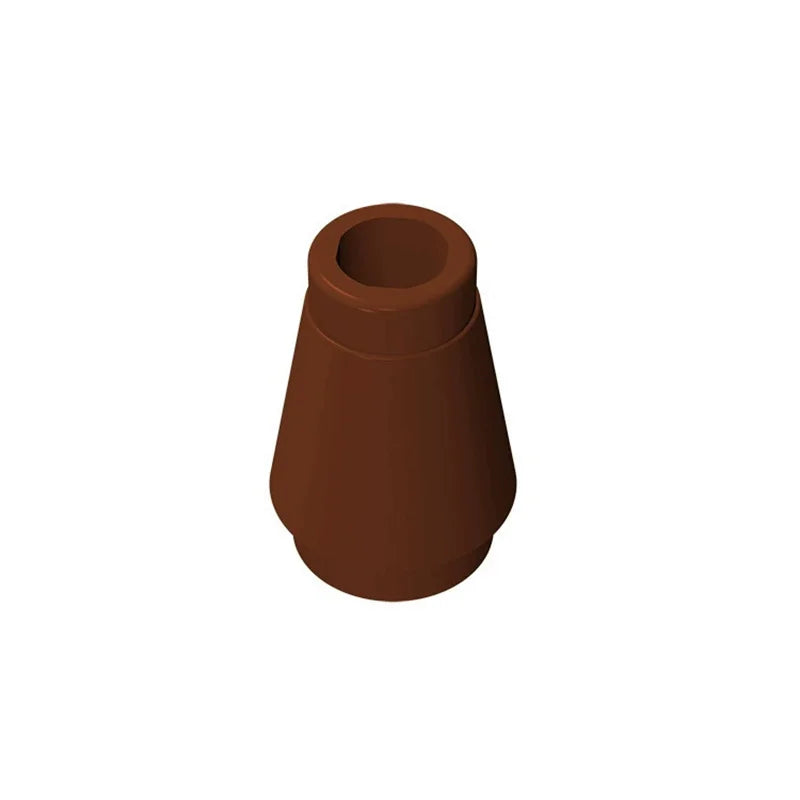 10PCS 59900 4589 1x1 Cone Block Moc Building Loose Parts Compatible with Brick DIY Children's Toy Assembly Gift