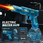 Electric Water Gun, Automatic Squirt with Pistol Realistic Gun Muzzle Flame Summer Outdoor Beach Swimming Pool Party Toy
