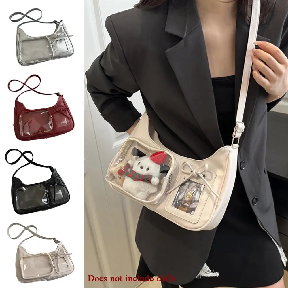Crossbody Pain Bagzippered Bag Kawaii Bag Girl 2025 Korean Ita Bag Female Japanese Designer Preppy Handbag Shoulder Bag Pain Bag