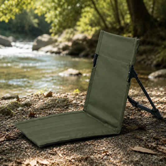 Lightweight Foldable Camping Seat Made of Aluminum Alloy, Ideal for Travel, Fishing, and Beach Relaxation