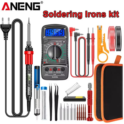 Digital Display Electric Soldering Iron ANENG SL105 Adjustable Temperature EU/220V US/110V Portable Kit Weld Solder Repair Tools