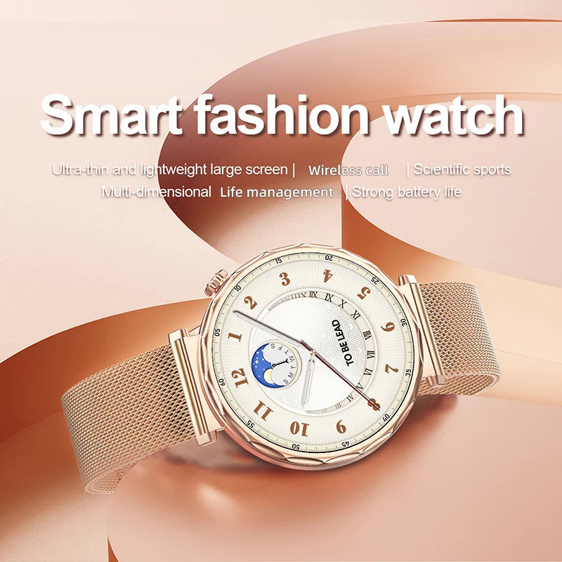 LIGE 2025 Smart Watch Women Full Circle Touch Screen Bluetooth Call Men Smartwatch Waterproof Sport Activity Fitness Watch Women
