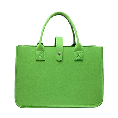 Portable Large Capacity Mummy Bag  Women Felt Shoulder Bag Simple Solid Color Messenger Bag Handbag Travel Casual Crossbody Bags