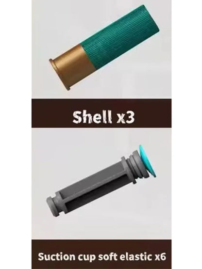 Shell-Ejecting Shotgun Blaster with Suction Cup Soft Darts – Cool Shell Ejection Action, Great Festival Gift, Ideal for Outdoor