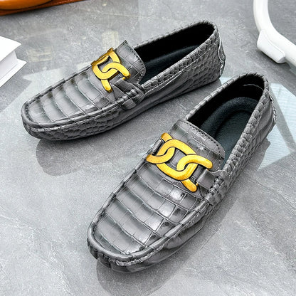Men Loafers Shoes High Quality Party Shoes Fashion Men Non Slip Casual PU Leather Man Flat Classic Comfy Slip on Men Loafers