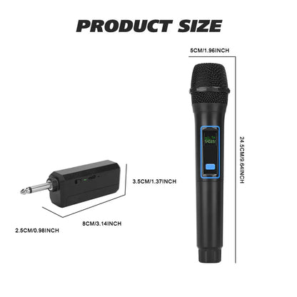 LMBGM W6 2.4G Wireless Charging Handheld Microphone System with High Cost Performance for Church,Wedding, Karaoke, Outdoor Use