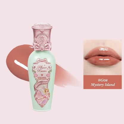 Flower Knows Full Collection Lip Gloss Tinted Lip Oil Vegan Hydrating Lip Makeup for Women Girls Non Sticky Moisturizing Shine