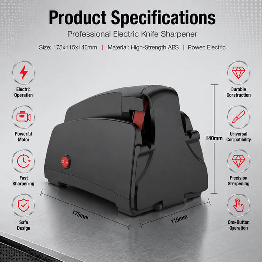 120#-1000# Grit Electric Belt Knife Sharpener for Household, Sanding Belt System, Sharpens & Repairs Quickly