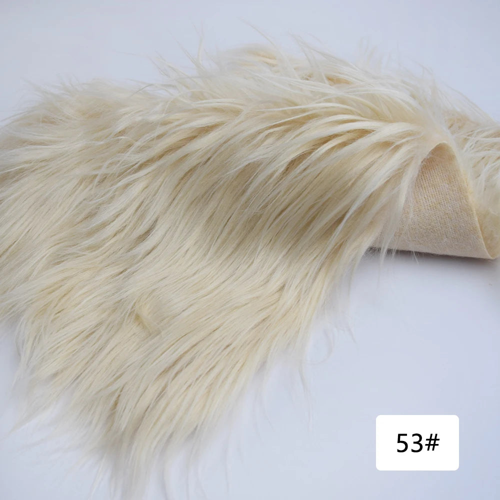 8cm Pile Length Imitation Fur Fabric Diy Cosplay Clothing Hairy Fur Fabric Bundle Long Hair Plush Fabrics By Meters Liquidations