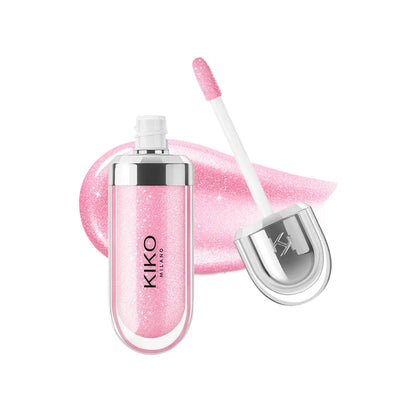 Kiko 3D Hydra Lip Gloss Non-fading Waterproof Blusher Moisturizing Shimmer Makeup Lip Gloss Lipstick Brun Pearly Mauve Liner