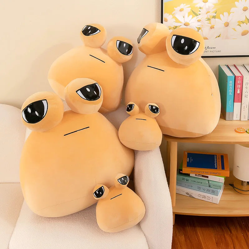 13-40cm My Pet Pou Kawaii Plush Toy Stuffed Animal Game Soft Anime Doll Cotton Sofa Sleeping Pillow Birhday Gift for Children