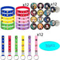 Anime Demon Birthday Theme Gifts Bags Keychain tattoo sticker Demon Slayer Candy Bags Packaging Giveaway Party Favors Gifts Supp