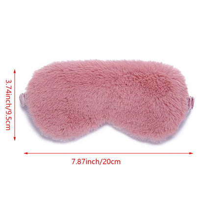 1Pc Sleeping Mask Sleeping Blindfold Soft Plush Eye Masks Cute Love Cloud Eye Cover Plush Mask Eyepatch Nap Health Eye Cover