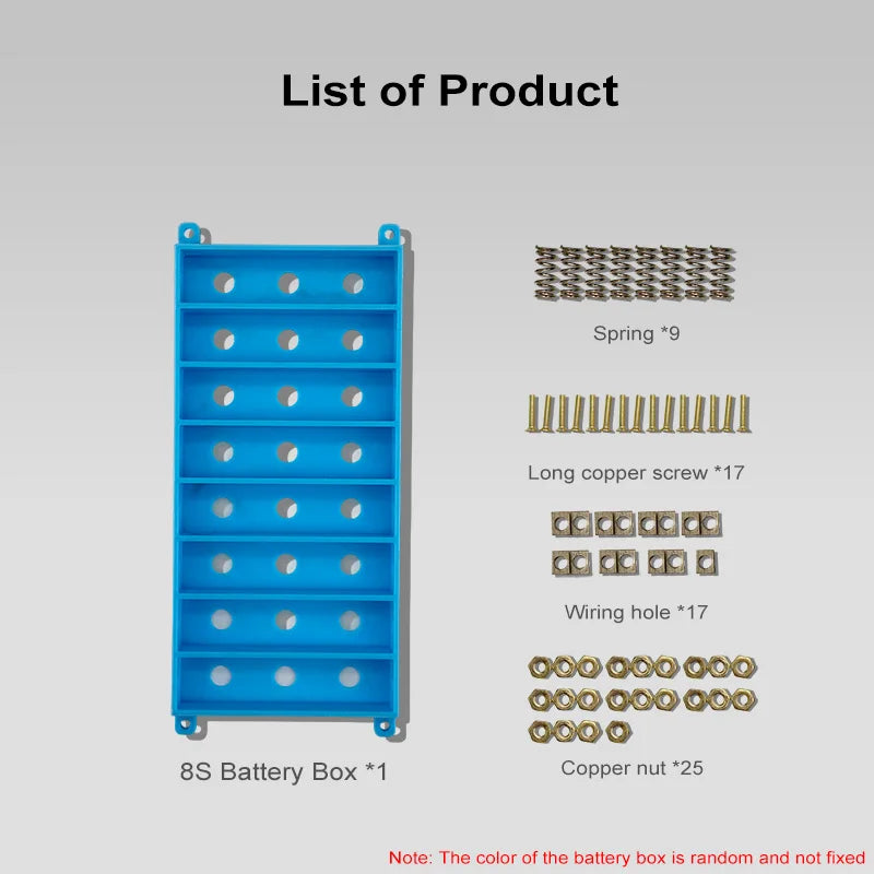 Weld-free 18650 Battery Holder/box Pure Copper High Current Lithium Battery in parallel in series DIY Battery Case 1s-8s 2s 5s