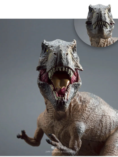Large-Sized Tyrannosaurus Rex Dinosaur Model Realistic Solid Rubber Hand Puppet Jurassic Figurine - Decorative Gift for Kids And