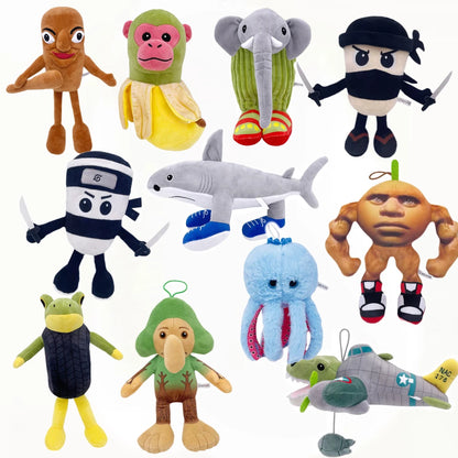 Tralalelo Tralala Plush Toy Tungtungtung Sahur Plush Italian Brain Rot Animals SHARK Anime Plush Plushie Stuffed Dolls Toy Gifts