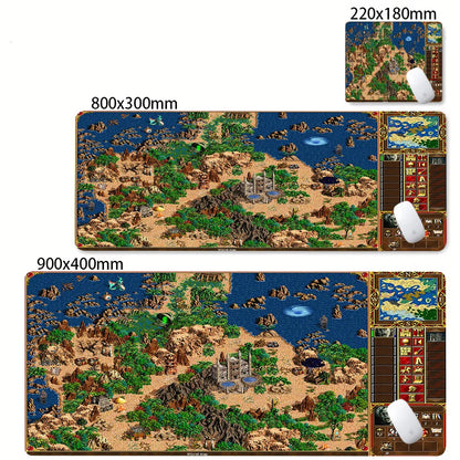 Gaming Laptops Keyboard Mat Desk Protector Gamer Mats Anime Heroes of Might and Magic 3 Map Deskmat Laptop Accessories Mouse Pad