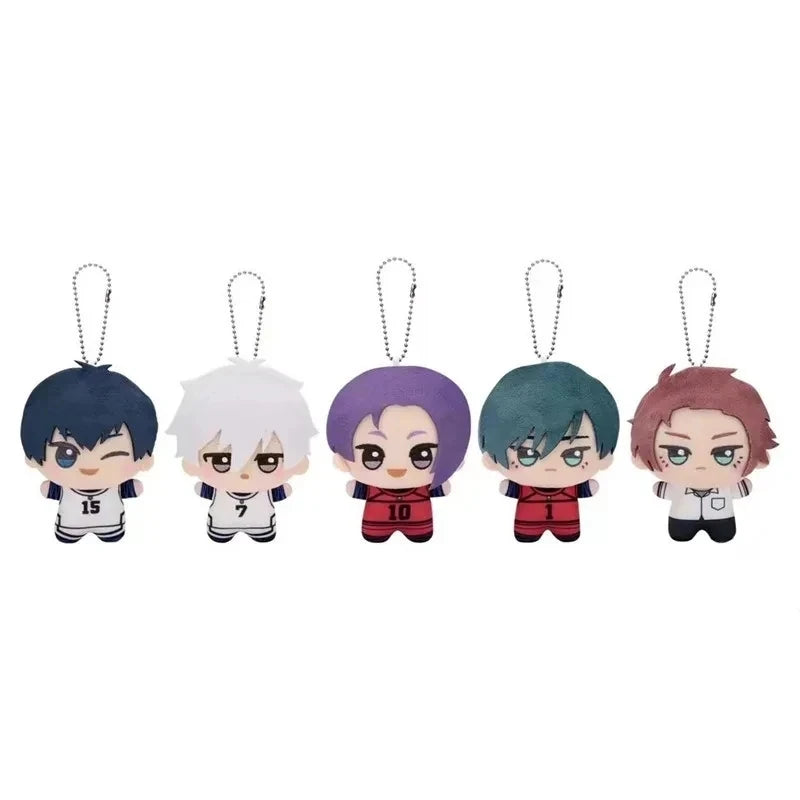 10cm New Blue Lock Plush Pendant KeyChain Yoichi Isagi Nagi Seishiro Mikage Reo Rin Itoshi Itoshi Sae Doll Toy Gift