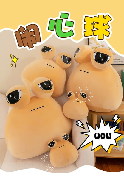 13-40cm My Pet Pou Kawaii Plush Toy Stuffed Animal Game Soft Anime Doll Cotton Sofa Sleeping Pillow Birhday Gift for Children
