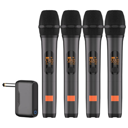 Wireless Microphone M23-4 UHF Recording Universal Karaoke Mic With Lithium Battery Receiver For Party Church Speaker