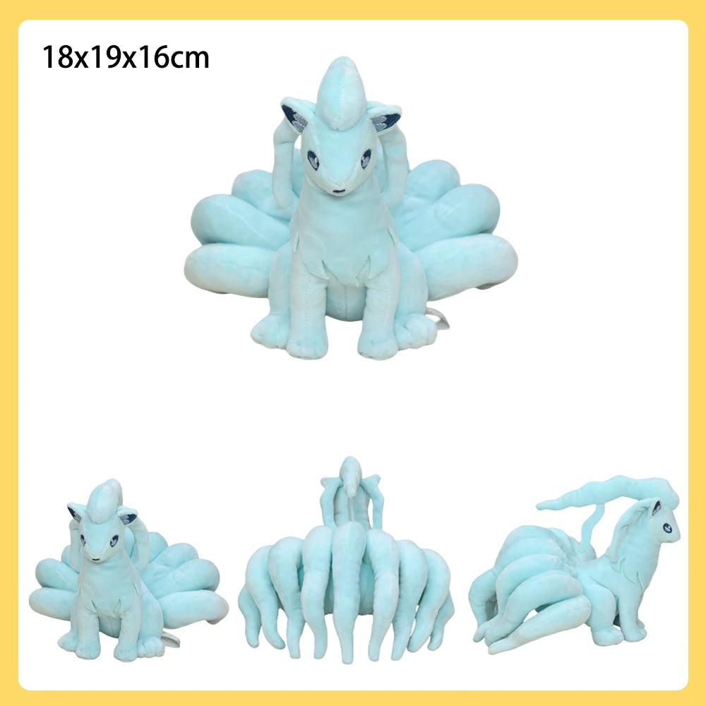 Alolan Ninetales Vulpix Pokemon Plush Toy Eevee Raichu Gardevoir Gallade Lapras Anime Game Role Soft Stuffed Peluche Dolls Gifts