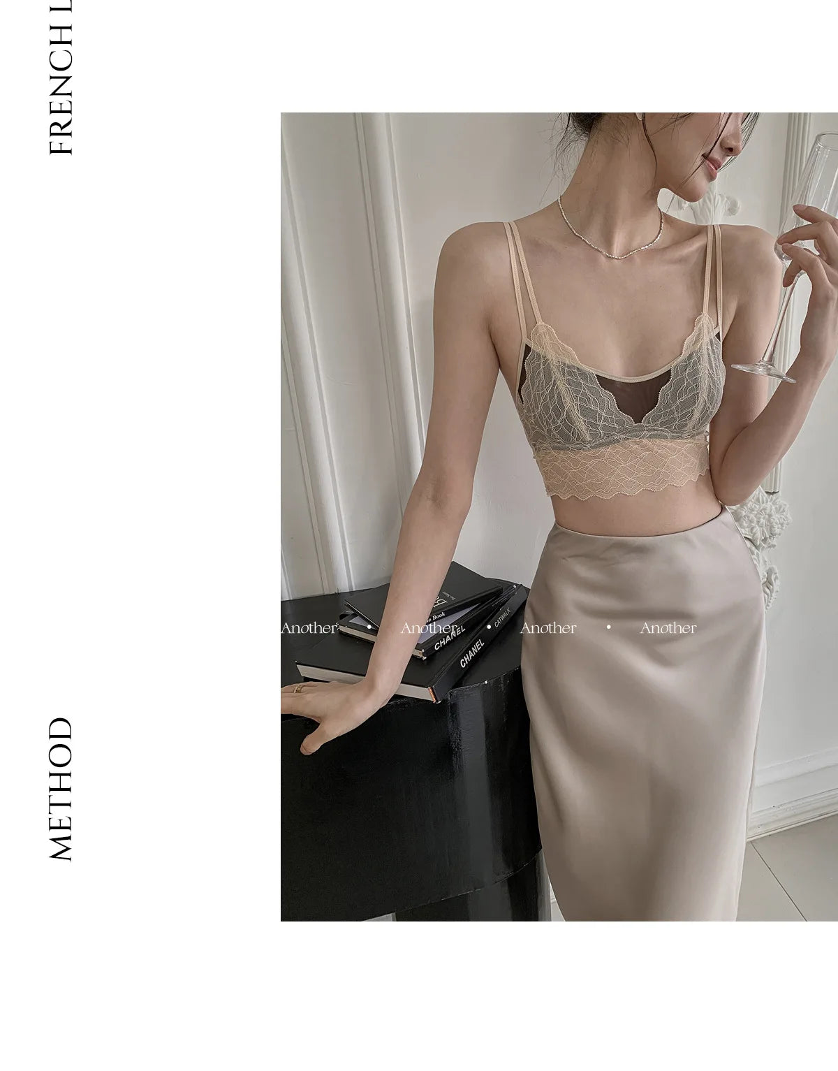 Sexy Lace Bralette No Underwire | French Triangle Cup Bra | Summer Thin Breathable for Women | Slimming Strappy Back Lingerie