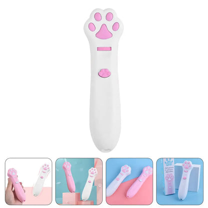 Laser Cat Teasing Stick 5 Modes + Red Dot LED Light Pointer Indoor Interactive Projection Toys Dog Kitten Pet Accessories