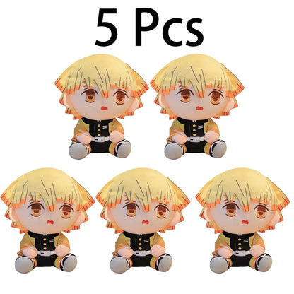 20cm Hot Japan Demon Slayer Plush Dolls Lovely Anime Kimetsu No Yaiba Kamado Tanjirou Nezuko Zenitsu Kyoujurou Toys Kids Gifts