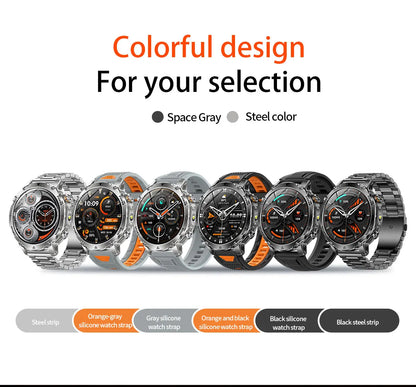New 1400mAh Battery Sports Smart Watch 1.7” SOS+Flashlight Exercise Record Bluetooth Call Waterproof Health Watch For Android iO