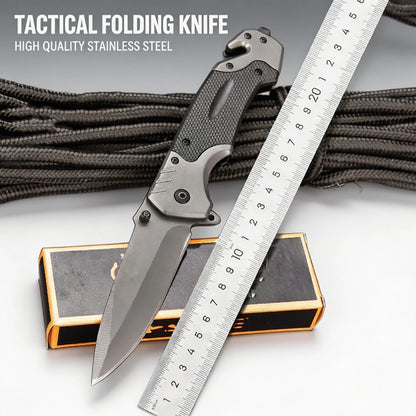 Portable Multifunctional Folding Survival Knife with Sharp Pocket Knife Suitable for Outdoor Camping and Wilderness Survival