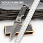 Portable Multifunctional Folding Survival Knife with Sharp Pocket Knife Suitable for Outdoor Camping and Wilderness Survival