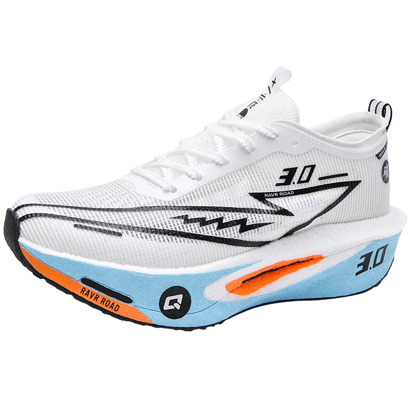 Couple Breathable Mesh Carbon Board Shoes, Student Sports Exam Shoes, Chunta Ultra Light Rebound Marathon Running Shoes