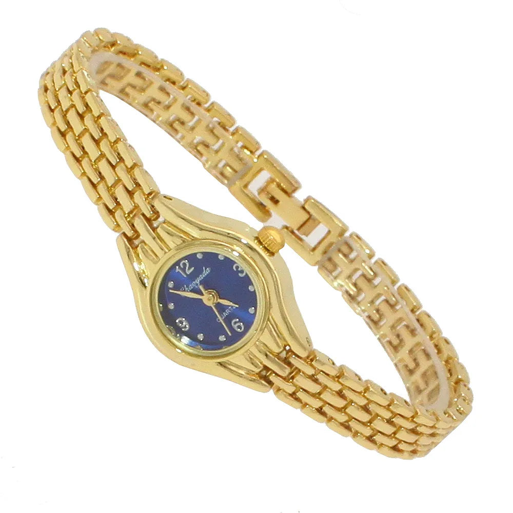 10pcs Women Bracelet Watch Golden Relojes Small Dial Quartz leisure Watch Popular Wristwatch Hour female ladies elegant watches