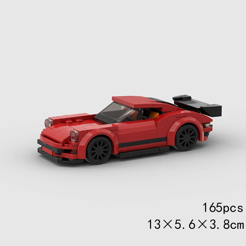 City Speed Racing Car Model Building Blocks DIY Bricks MOC Toy Classic Rally Sports Super Racer Vehicle Christmas gift technique
