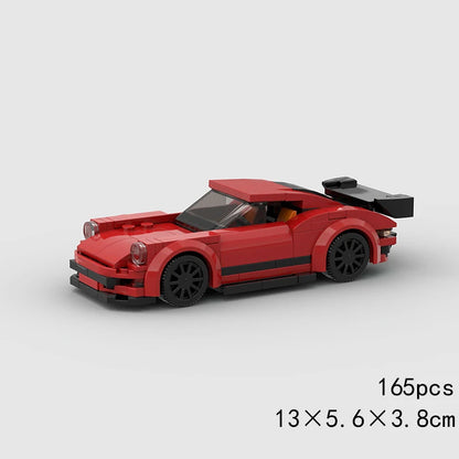 City Speed Racing Car Model Building Blocks DIY Bricks MOC Toy Classic Rally Sports Super Racer Vehicle Christmas gift technique