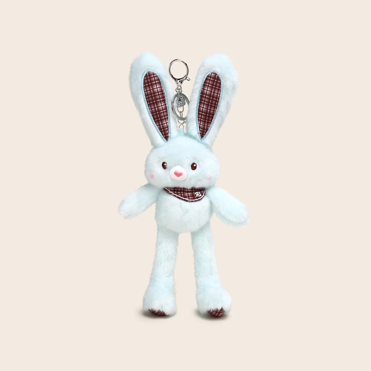 30cm Cute Pull-out Rabbit Plush Toy Keychain Creative Plush Ear Pulling Bunny Pendant Bag Charm Kids Stress Relief Gift