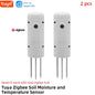 Tuya Zigbee Smart Water Valve Controller Sprinkler Drip Irrigation System and Tuya Zigbee Soil Moisture and Temperature Sensor