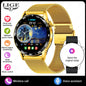 LIGE Full Touch Smartwatch Outdoor Military Smart Watch 1.38" HD Screen Bluetooth Call IP68 Waterproof Sport Fitness Watches Men
