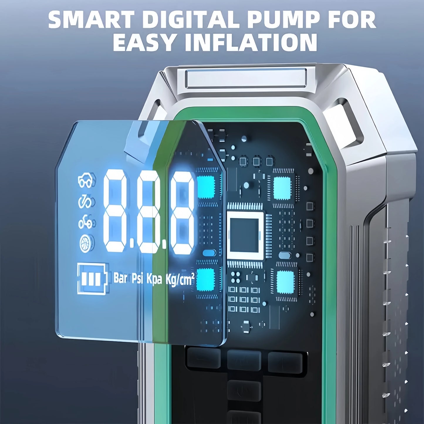 Truck Jump Starter, 180Psi Tire Inflator Compressor, 8000A Emergency Start Power Bank