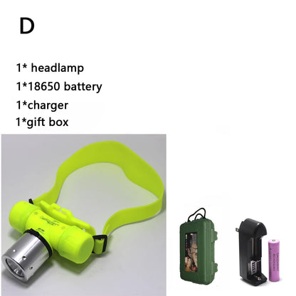 3800 Lumen Underwater Diving Headlight T6 Headlamp LED Waterproof Swimming Dive Head Light Torch Lamp Lighting Tactical Flash
