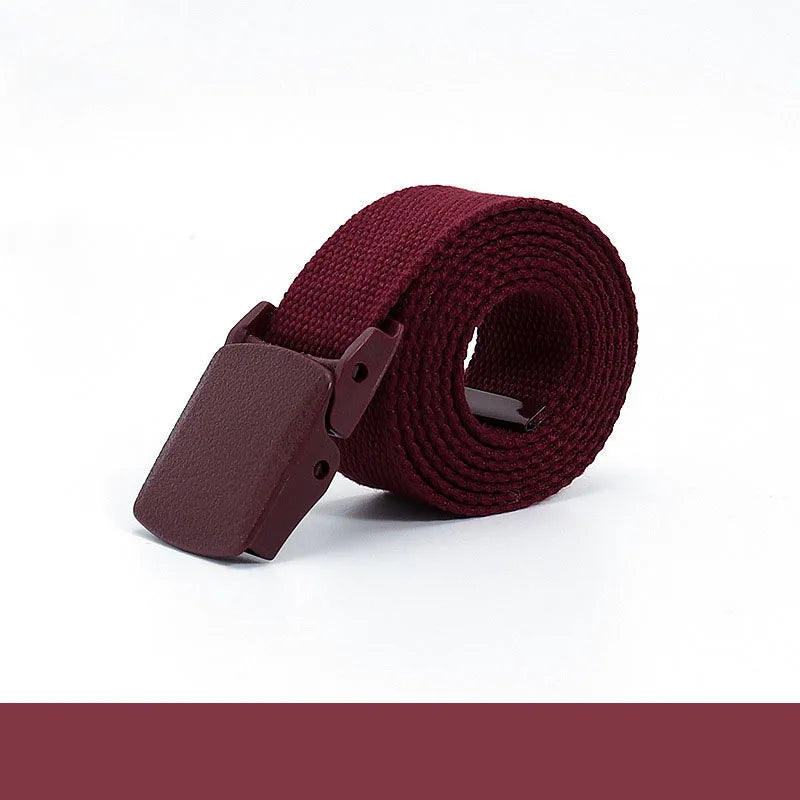 Colorful Canvas Tactical Belt Unisex Fashion Casual Luxury Trend Jeans Accessories Youth Nylon Girdle Cute Kids Hunting Belt