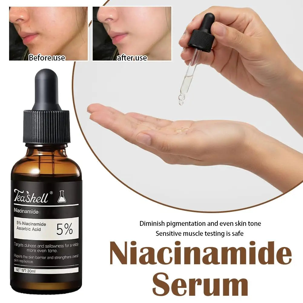 Teashell Serum 5% Niacinamide & Arbutin 30ml Fade Dark Spots Skin Moisturizing Hydration Sensitive Skin