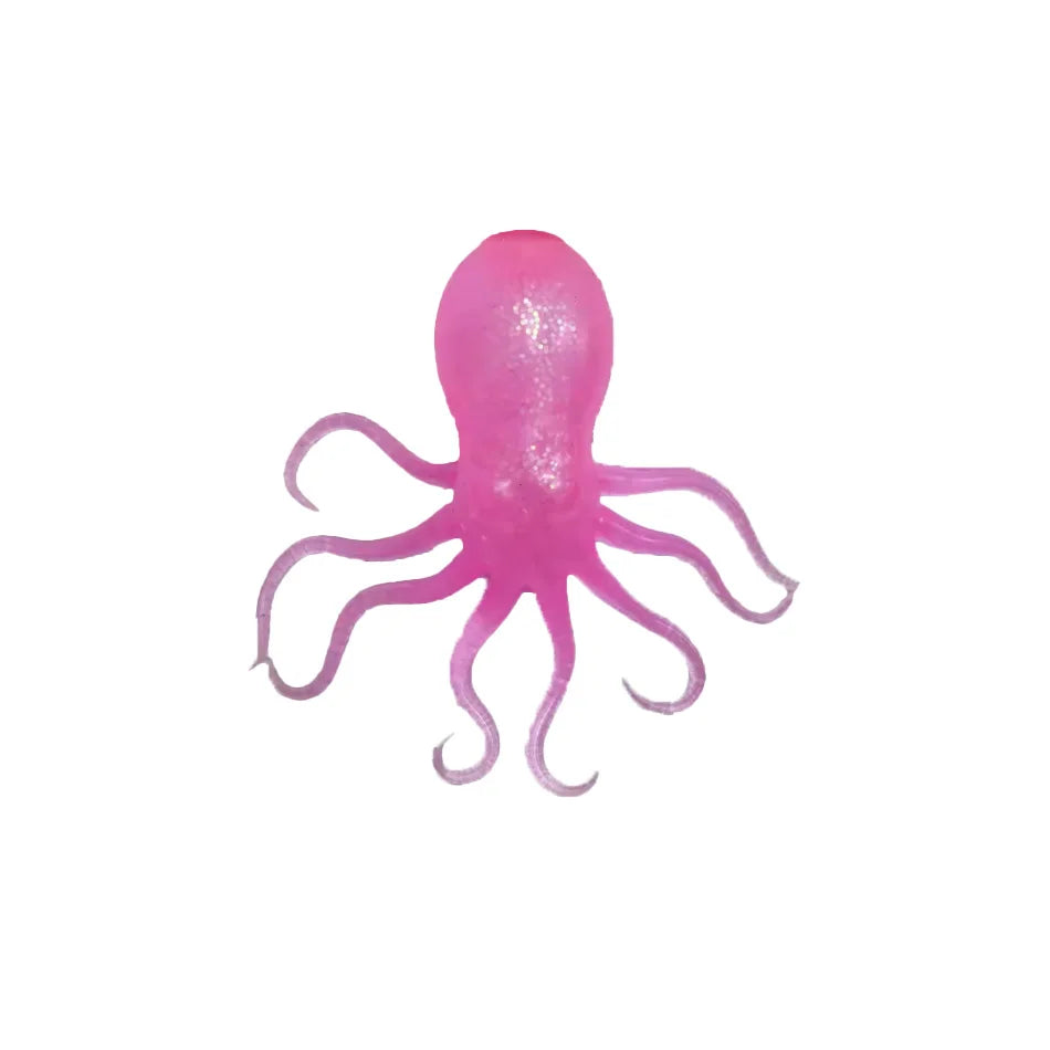 Glitter Octopus Squishy Toy Soft Stress Relief Fidget Toy Squeeze Jellyfish Squishy Compression Decompression Toy for Kid Adults