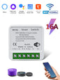 Tuya WiFi Smart Switch 16A 20A RF 433Mhz Relay Breaker Module 2-Way Control Smart Life App Remote Works with Google Home Alexa