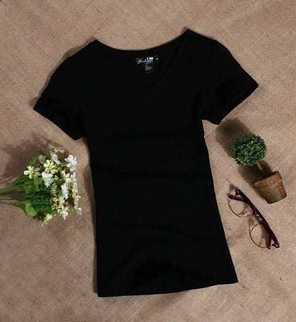 MRMT 2026 Women's T Shirt Casual Women Short Sleeved Slim Solid Color Simple Pure Tees Womens T-Shirt For Female Women T Shirts