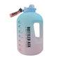 Extra Large Capacity Water Bottle Gradient Color Time Marker Designed Cup