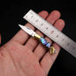 MINI Shell Brass Folding Knife Pocket Keychain Portable Resin Steel Knives Survival EDC Tool Cutter Peeler Hunting Gift