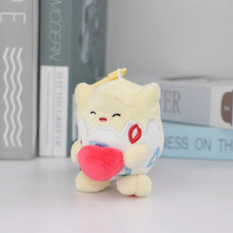 Pokemon Plush Keychain Anime Jigglypuff Gengar Sprigatito Urchin Mimikyu Sylveon Mew Umbreon Rowlet Stuffed Plushies Toys Gifts