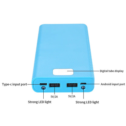 DIY 18650 Power Bank Case External 5V USB Type C Battery Charge Storage Box Shell Without Battery For iPhone Xiaomi Huawei